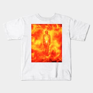 Cremation, conceptual illustration (C027/5802) Kids T-Shirt